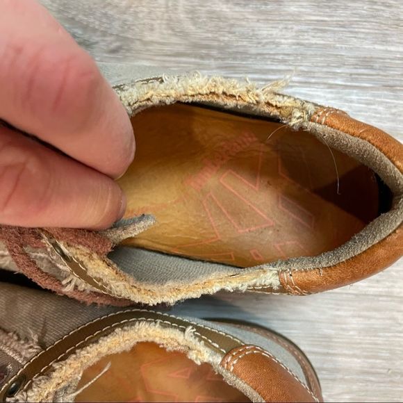 Timberland Canvas Leather Retro Style Sneakers - Picture 9 of 10